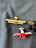Lot Of 5 Hallmark Plane Keepsake Ornaments (A)