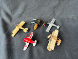 Lot Of 5 Hallmark Plane Keepsake Ornaments (A)