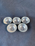 Set Of 5 Metal Salt Cellars