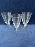 Set Of 3 Fostoria Footed Glasses