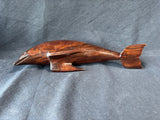 Heavy Hand Carved Dolphin Figurine