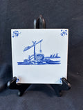 Colonial Williamsburg Delft Blue And White Ceramic Tile *Read Description*