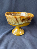 McCoy USA Art Pottery Drip Glaze Pedestal Planter