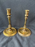 Pair Of Baldwin Brass Candlestick Holders (One is slightly shorter than the other)