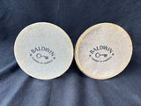 Pair Of Baldwin Brass Candlestick Holders (One is slightly shorter than the other)
