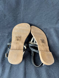 Merona Women’s Size 8 Black Flat Sandals (CC)