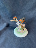 Herend Pair Of Bird On Branch Figurine *Read Description*