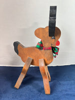 Wooden Rudolph the Red-Nosed Reindeer