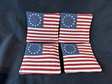 Set Of 4 Betsy Ross Flag Spiced Mug Mats *Read Description*