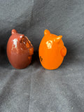 Pair Of Give Thanks Owl Salt & Pepper Shaker Set