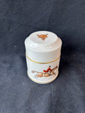 Royal Worcester Fox Hunt Pattern Cigarette Box Smoke Lot 3 PCs