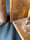 Hand Carved Elephant Bookends As Is*Read Description*