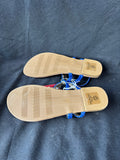 Merona Women’s Size 8 Colbalt Blue Flat Sandals, Tag Still Attached (DD) *Read Description*