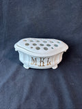 Hive Porcelain Flowet Arranger/Frog, Monogramed