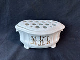 Hive Porcelain Flowet Arranger/Frog, Monogramed