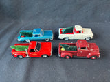 Lot Of 4 Hallmark Truck Keepsake Ornaments (AA)