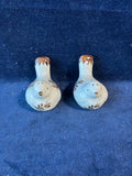 Brown And White Bird Salt And Pepper Shakers With Under Plate