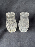 Gorham Full Lead Clear Crystal Salt and Pepper Shakers Set