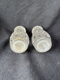 Gorham Full Lead Clear Crystal Salt and Pepper Shakers Set