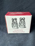 Gorham Full Lead Clear Crystal Salt and Pepper Shakers Set