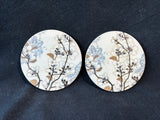 Set Of 8 Stone Floral Coasters