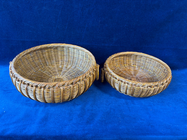 Pair Of Round Handled Baskets