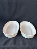 Pair Of Corning Ware Oval Casserole Dishes