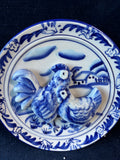 Bella Casa Plate By Ganz Blue And White Chicken Rooster Wall 3D Mini