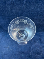 Set Of 4 Fostoria Crystal Poetry Water Goblets