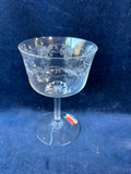 Set Of 4 Fostoria Crystal Poetry Sherbet Glasses