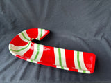 Ceramic Candy Cane Serving Dish