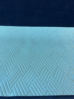 Set Of 7 Blue And Gold Placemats