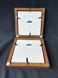 De Porceleyne Fles Wood Framed Delft Tiles (B)