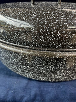 Black White Speckled Roaster Pan