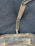 Sheffield Reproduction #1164 Silver Plate Greek Key Swing Handle Basket