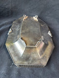 Sheffield Reproduction #1164 Silver Plate Greek Key Swing Handle Basket