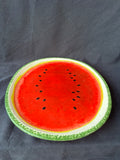 Magenta Watermelon Slice Shaped Serving Dish