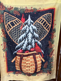 Pair Of Large Holiday Garden Flags