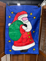 Pair Of Large Holiday Garden Flags
