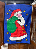 Pair Of Large Holiday Garden Flags