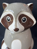 World Market Ceramic Raccoon Cookie Jar *Read Description*