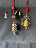 Pair of Asian Inspired Dragon Bell Hanging Ornaments