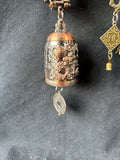 Pair of Asian Inspired Dragon Bell Hanging Ornaments