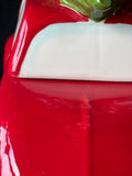 World Market Red Car Christmas Tree On Top Cookie Jar
