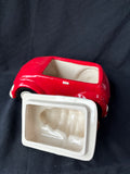 World Market Red Car Christmas Tree On Top Cookie Jar