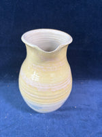 Glazed Pottery Pitcher Signed