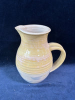 Glazed Pottery Pitcher Signed