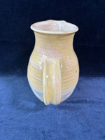 Glazed Pottery Pitcher Signed
