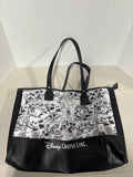 Disney Cruise Line Steamboat Willie Black And White Tote, Tag Still Attached