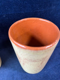 3 Piece French Refware Pottery Applied Grapes 3D Pitcher And Cups *Read Description*